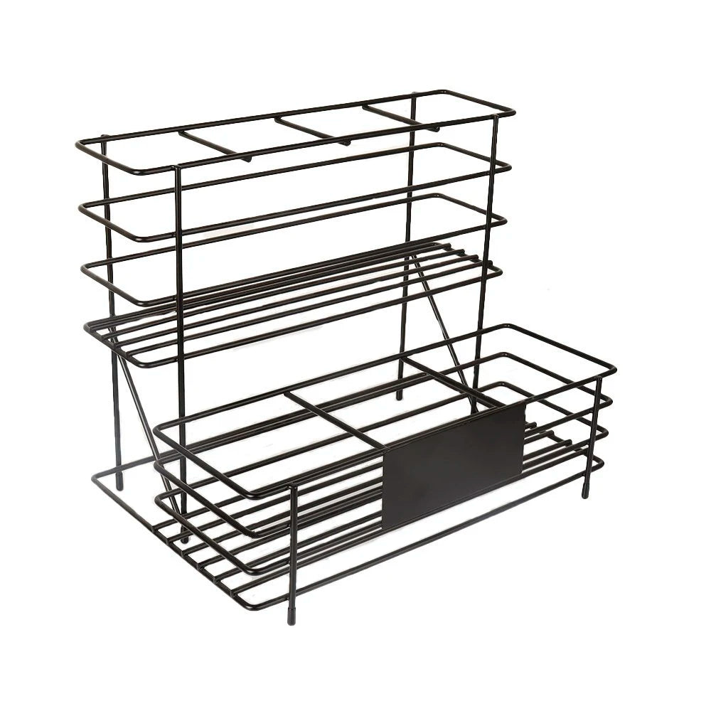 Kitchen Storage Rack Organizers Metal Material High Quality Tabletop Coffee Shelf Display Jam Bottle Storage Rack