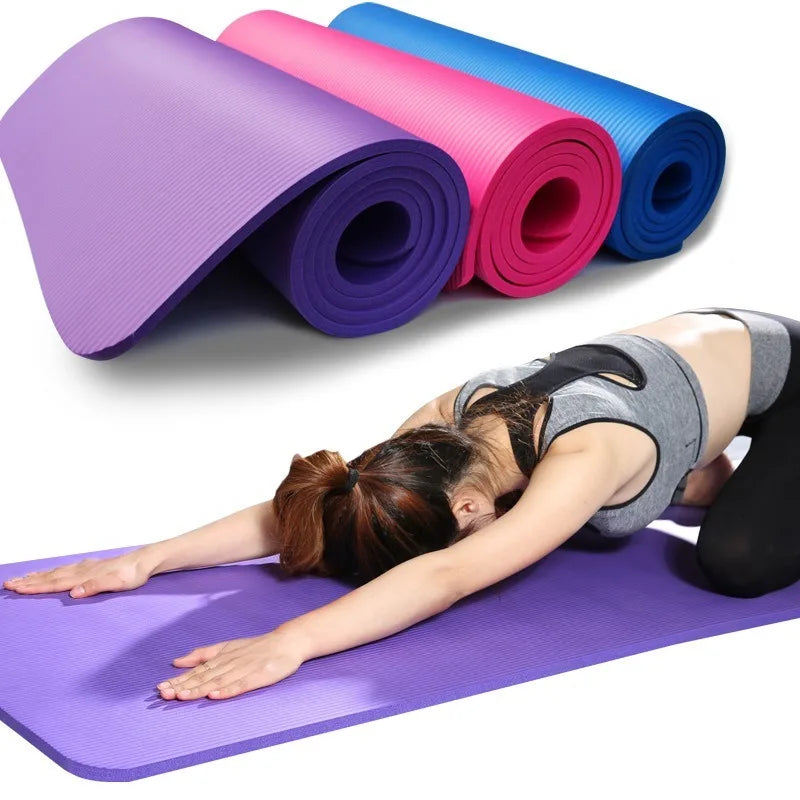 EVA Yoga Mat Anti-Skid 3-6mm Thick Soft Comfort Foam 173cmx61cm for Yoga Pilates Hot Yoga