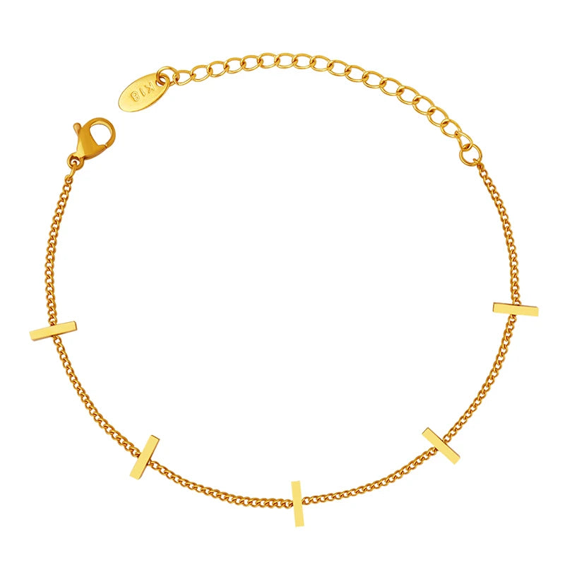 Fashion Bamboo Bracelet Chain Three Colors 316L Stainless Steel Bracelet