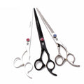 Professional Pet Grooming Scissors 8" Japan 440C Stainless Steel Straight Blade 60-62HRC Sharp Tip Right-Handed Model Z9102