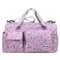 MKAS Canvas Women'S Custom Logo Fitness Sports Duffel Travel Womens Gym Bags for Men With Custom Logo Print Gym Bag
