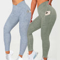 2026 Customize Gym V Waist Leggings Workout Butt Lifting Yoga Pants Sports Fitness Yoga Leggings With Pocket