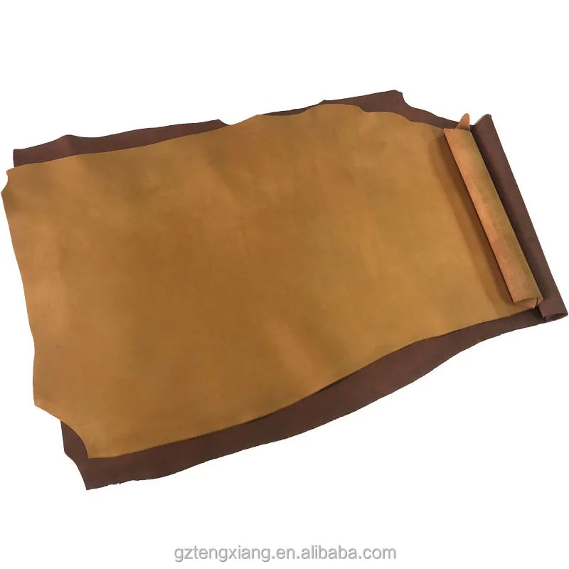 100% Cowhide Grain Vegetable Tanned Eco-Friendly Finished Leather for Bags Shoes Upholstery Furniture Belt