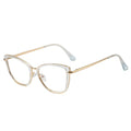 Classic Large Frame Women's Round Anti-Blue Light Lenses Sexy Cat Eye Optical Glasses MS 95290 Computer Glasses