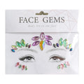 Popular Choice for Festival Party Makeup Holographic Colorful Crystal Rhinestones Tattoo Sticker Temporary Face Gems Sticker