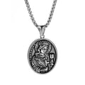 Mans Vintage Silver Jesus avatar Head Portrait Pendant Jewelry Necklaces