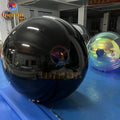 Hanging Black Inflatable Mirror Ball Mirror Balloon Big Mirror Sphere for Decoration sealed Gold/silver Ball