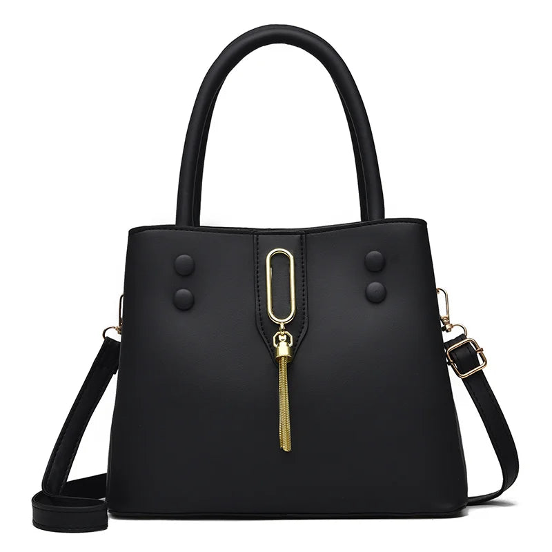 Customised Logo Ladies Handbags Famous Brands New PU Leather Casual Style With Zipper Closure and Polyester Lining