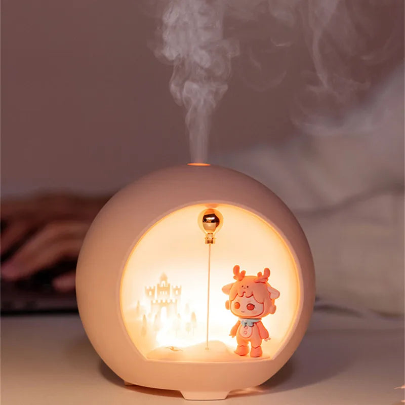 New Healing Planet Essential Oil Diffuser Creative Home Decoration Magnetic Levitation Night Light Humidifier