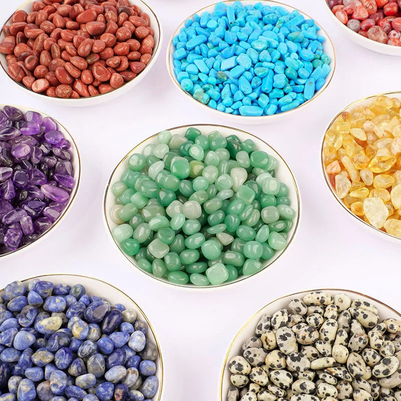 Bulk Chakra Healing Stones Amethyst Rose Quartz Polished Gemstone Natural Mixed Material Gravel Crystal Chips