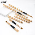 JDK Free Lip Makeup Samples Brush Mini Concealer Brush Makeup Retractable Flat Top Metal Brush Private Label