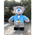 Popular Customized Suit Bear Mascot Costume Inflatable Cute Suit Bear Mascot Adult Party Costume