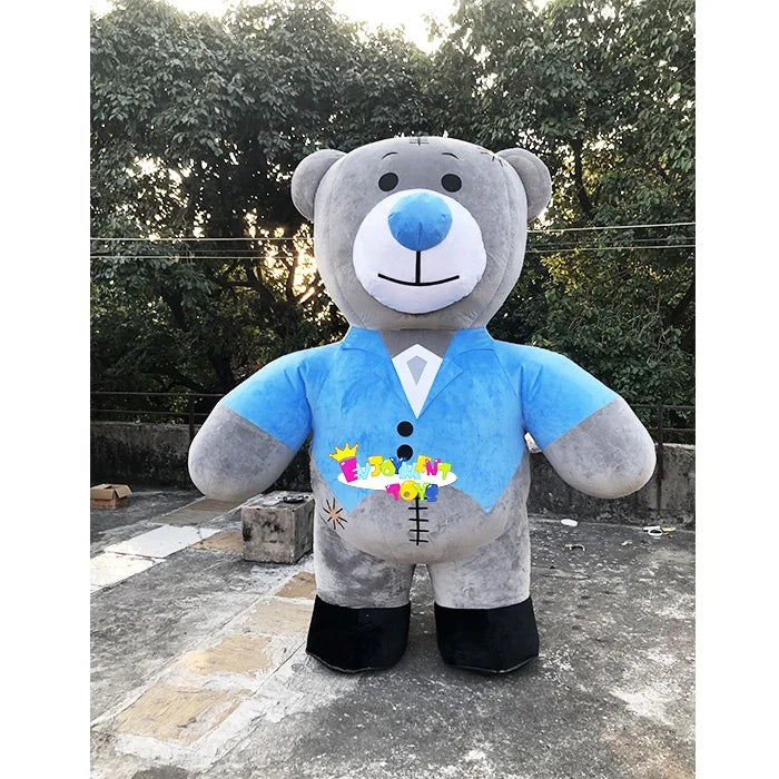 Popular Customized Suit Bear Mascot Costume Inflatable Cute Suit Bear Mascot Adult Party Costume