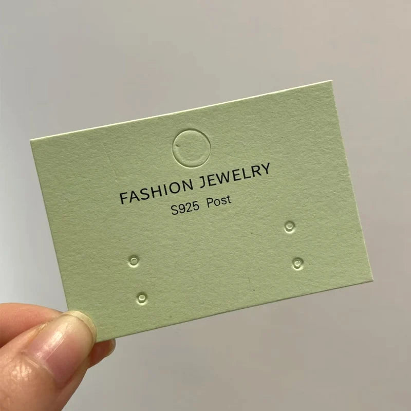 Custom Logo Color Printing Earring Display Card