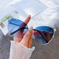 Luxury Party Rhinestone Sunglasses Goggles PC Women Plastic Opp Bag Glasses Archer As Picture Durable Plastic Low Price Gradient