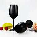 Hot Selling China Manufacturers Hand Blown Black Wine Glass Wholesale Custom Color Glass Goblet Eco-Friendly Durable