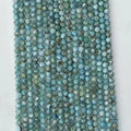 Natural Larimar Faceted Stone Beads 2mm 3mm 4mm Faced Beads for Jewelry Making