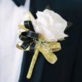 Morili  Wedding Bridegroom Bridal Corsage Wedding Banquet Simulation Lapel Flower Dance Girls' Wrist Flower MSC008