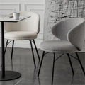 Rounded Back and Thick Supportive Seat Cashmere Rust-Resistant Iron Legs Suitable for Dining Rooms and Kitchens