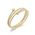 Fashionable Titanium Steel Female Twist Bead Wire Braided Coil Ring Open Ing Wind Style Hand Accessories Ring Watch