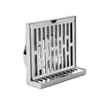 Hongdec HD42805 304 Stainless Steel Modern Square Hotel Bathroom Floor Drain Right Angle Design Electroplated 3-Year Warranty