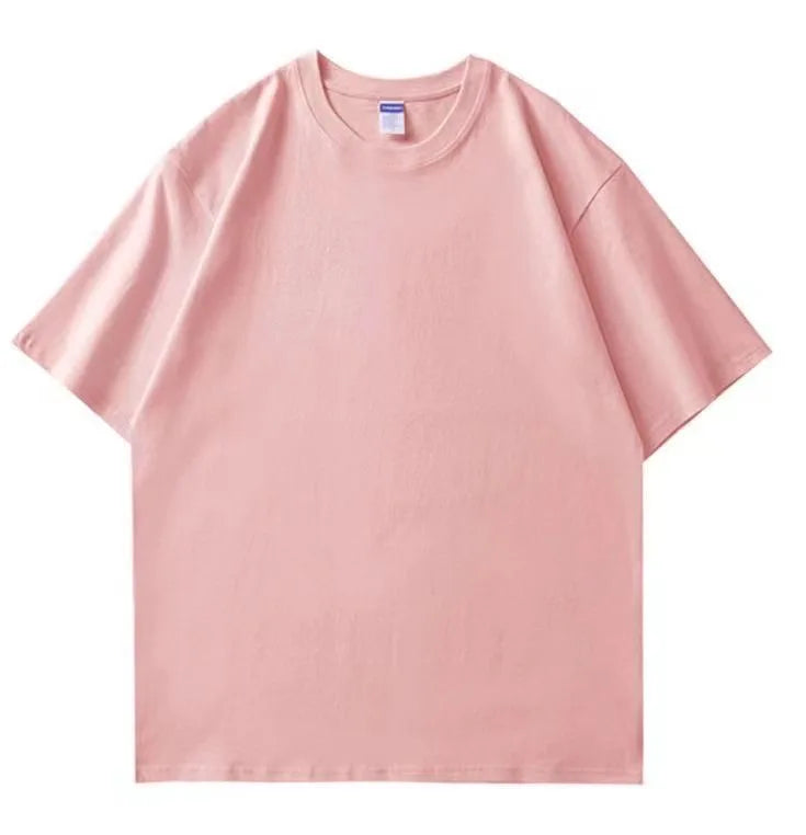 Free Heavyweight High Quality Washable Breath 100 Cotton Custom Designer 250g Cotton Girls Boy Oversize Women's T-shirt