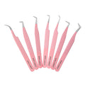 Hot Selling Tweezers Premade Fans Fiber Tips Lashes Tweezers Eyelashes Extensions