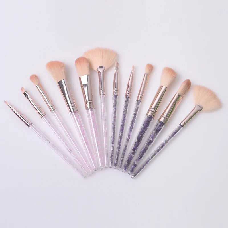 Conical Crystal Gravel Handle Transparent Handle Cosmetic Makeup Brush