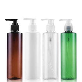 100ml/200ml/300ml Custom Color PET Pump Sprayer Bottle Screen Printing Flip Top Cap for Body Lotion Shower Gel Shampoo OEM/ODM