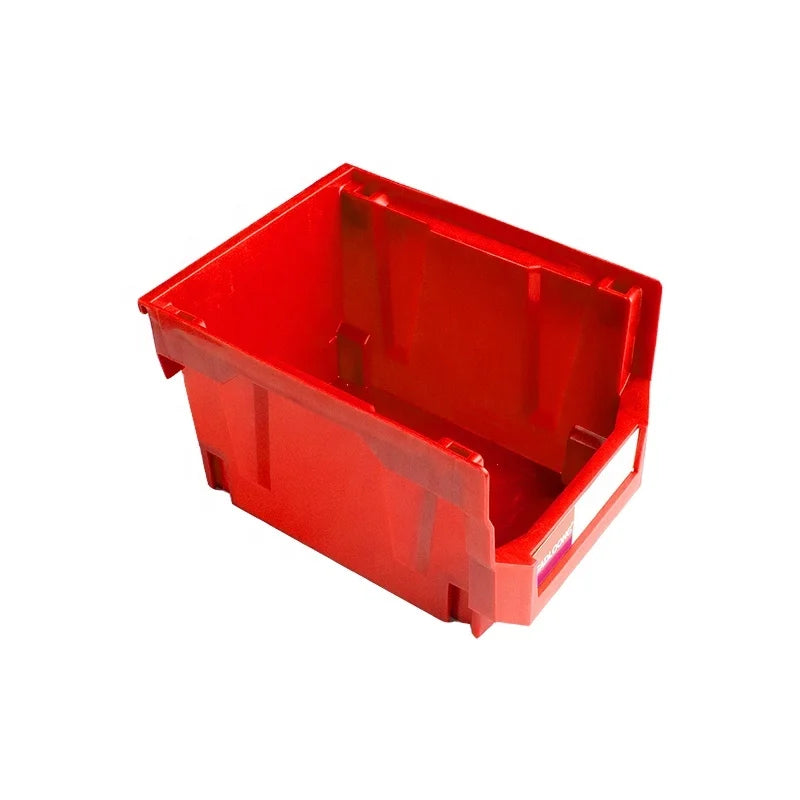 LEADLOONG Heavy Duty Multi-Tier Stackable Plastic Storage Box V5 6-Piece Set (276x213x180mm) for Kitchen & Home Decor