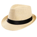 Fashion Custom Fedora Straw Hat Men Women Summer Beach Jazz Hats