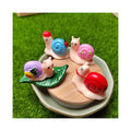 Cute Resin Snail Figurine Miniature Statue Decoration for Mini fairy Garden Micro Landscape Cartoon Animal Resin Craft