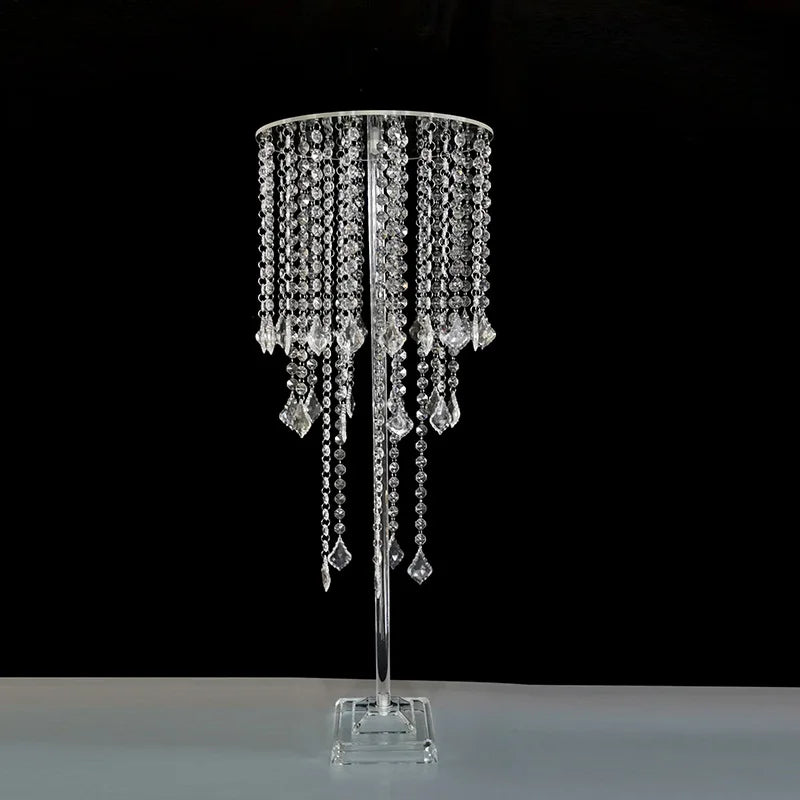 Wedding Home Decoration Flower Road Leads Acrylic Crystal Wedding Table Centerpiece