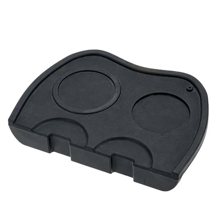 Black Color Silicone Coffee Tampering Mat Espresso Coffee Tamper Mat