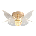 Modern 13W Acrylic Iron Butterfly Ceiling Lamp for Apartments Villas Hotels Plafonnier