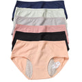 Customized LOGO Three Layers Mentural Panties Breathable Comfortable Period Panties Mid Waist Women's Incontinence Underwear