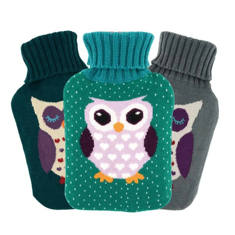 2 L Rubber Hot Water Bag Neck Shoulder Pain and Hand Feet Warmer Hot Compress and Cold Therapy