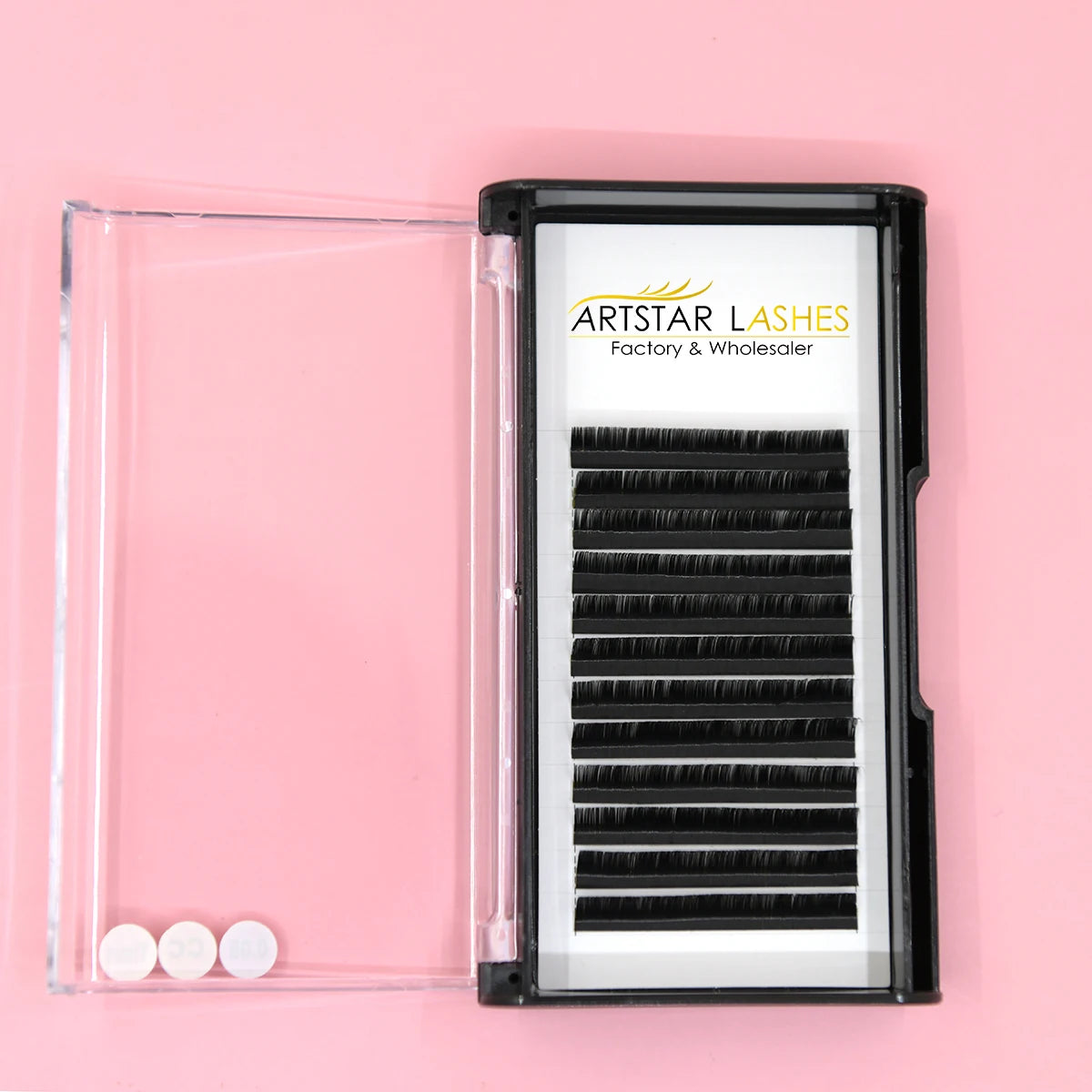 Private Label Wholesale Silk Individual Eye Lashes Extensions Cashmere Lash Eyelashes Makeup Usage with Box Packaging MegaBDM