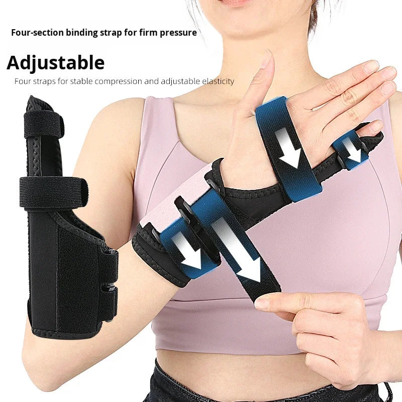 Support Brace Finger Wristband Little Finger Splint Detachable Aluminum Strip Adjustable Hook Loop Closure Wrist Support