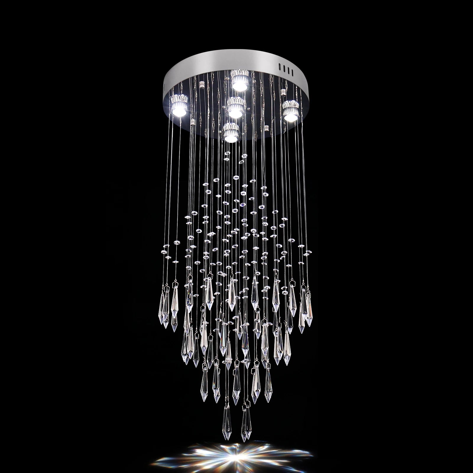 Modern Chandelier Crystal Home Decor Living Room Pendant Lights Bedroom Indoor Chandelier Ceiling Lamp