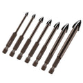 10mm Glass Drill Bit Set Alloy Carbide Point With 4 Cutting Edges Ceramic Tile Glass Cross Spear Head Drill Bits