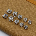 Custom Stainless Steel Accessories Earring and Stud Findings Zircon Base Empty Piercing Claw Blank Setting for Earring Making