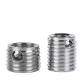 307/308 Carbon Steel Self-Tapping Fasteners M14 Metric Thread Inserts Yellow Zinc Surface Treatment ISO9001 Certified Cutting