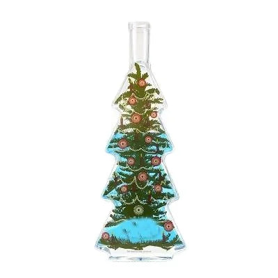 Christmas Tree Shape Wine Bottle 500ml Customizable LOGO Special-shaped Glass Bottle with High Appearance