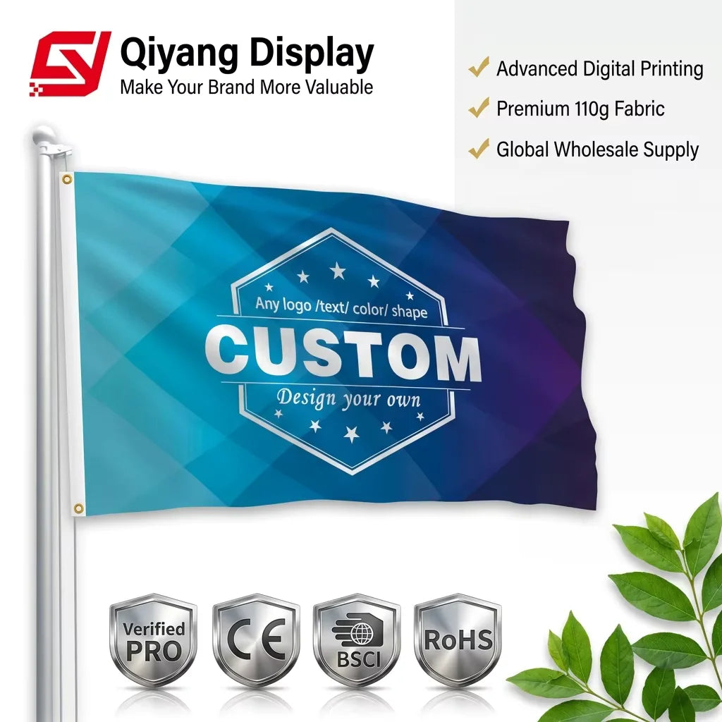Custom Polyester Custom Flag Any Size Double Sided Flag 3x5ft All Countries Sublimation Flags with Print Flag Advertising