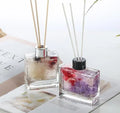 Wholesale Home Room Fragrance Aroma Packaging Empty Luxury Large Clear 130ml 250ml square Glass Reed Diffuser Bottle