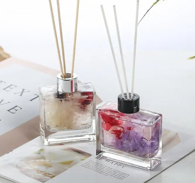 Wholesale Home Room Fragrance Aroma Packaging Empty Luxury Large Clear 130ml 250ml square Glass Reed Diffuser Bottle