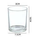 Wholesale Customized Clear Empty Unique Design Scented Candle Empty Glass Candle Jar Thick