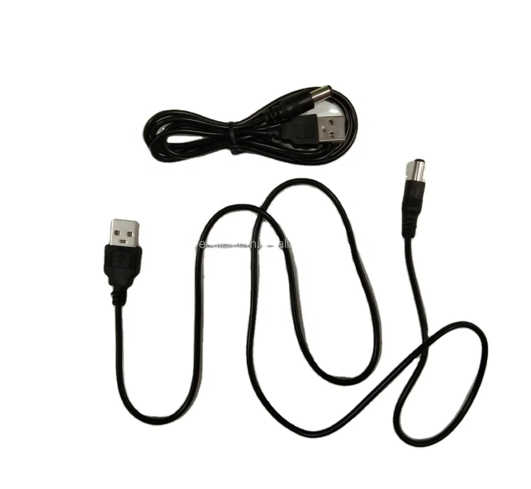 USB to DC 5.5x2.1mm Connector Cable USB to DC Cable 5.5 X 2.1mm DC 5V Power Charger Connector Cable