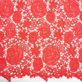 Red Guipure Lace African Cord Lace Nigerian Dress Lace Fabric